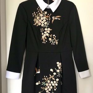 ted baker ellan embroidered dress